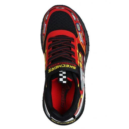 Zapatillas Skechers Skech Tracks Niños Negro/Rojo [2]