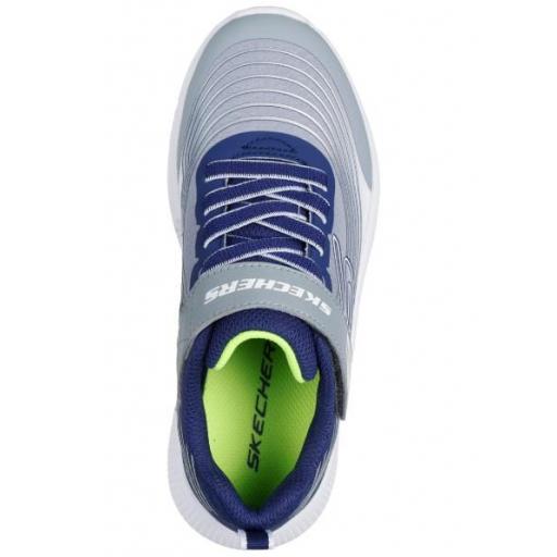 Zapatillas Skechers Microspec Advance Velcro Azul/Gris [2]