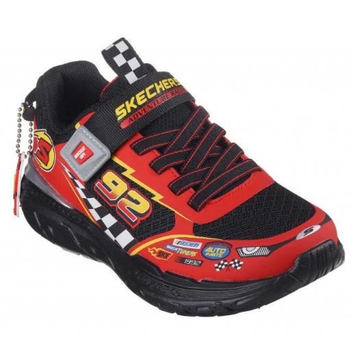 Zapatillas Skechers Skech Tracks Niños Negro/Rojo [1]