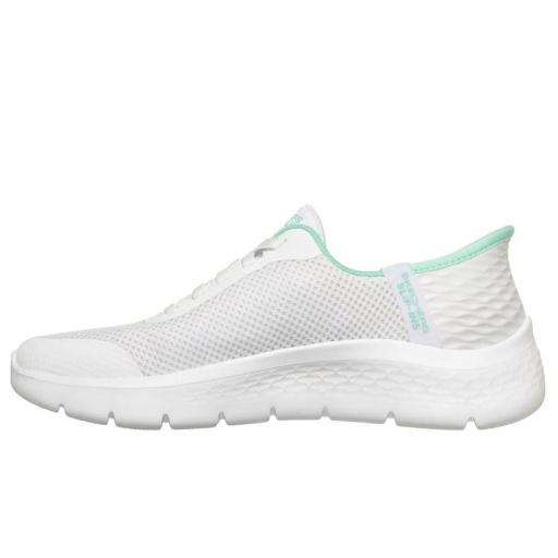 Zapatillas Skechers Slip-Ins Go Walk Flex Blanco/Menta [2]