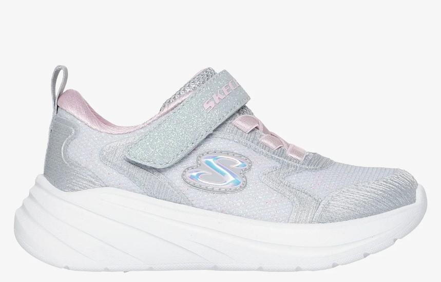 Zapatillas Skechers Wave 92 Velcro Niña Pequeña Gris