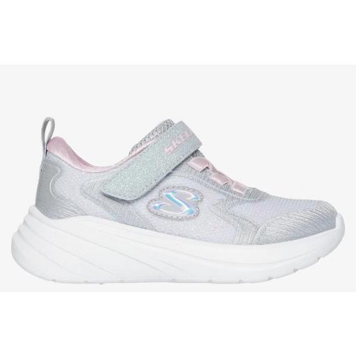 Zapatillas Skechers Wave 92 Velcro Niña Pequeña Gris [0]