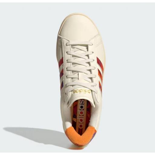 Zapatillas Adidas Grand Court 2.0 Crema/Beige/Naranja [1]