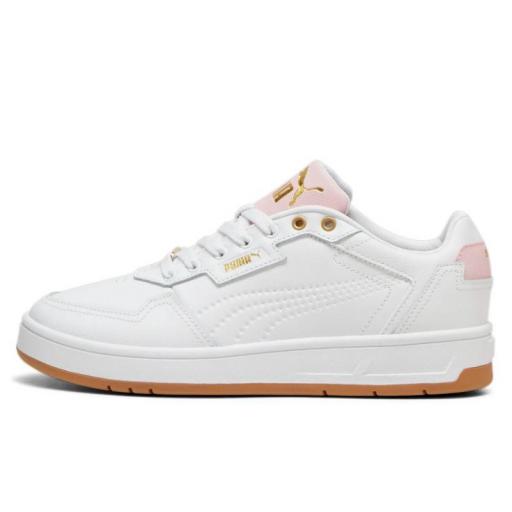 Zapatillas Puma Court Classic Lux Blanco/Rosa/Oro [2]