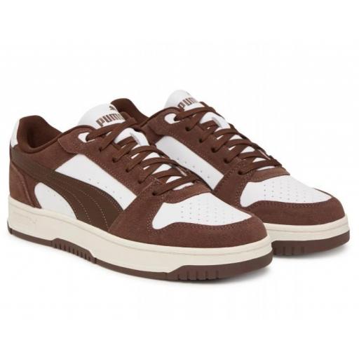 Zapatillas Puma Rebound Slam SD Blanco/Marrón [1]