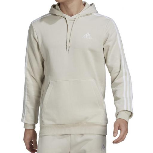Sudadera con capucha Adidas Essentials Fleece 3 S Beige [1]