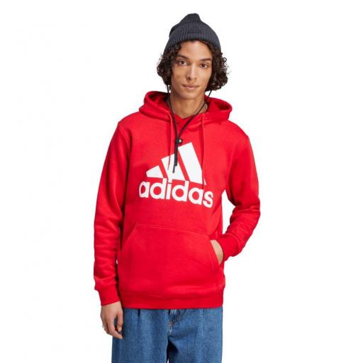 Sudadera con capucha Adidas Essentials Big Logo Roja [1]