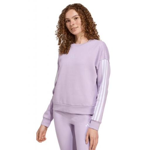 Sudadera Adidas Essentials 3S Lila [1]