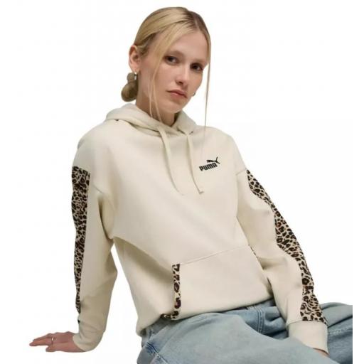 Sudadera Puma Essentials Graphic Animal Print Beige [1]
