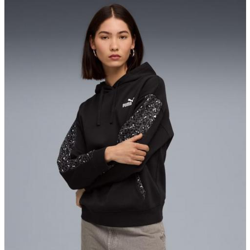 Sudadera Puma Essentials Graphic Animal Print Negra [1]