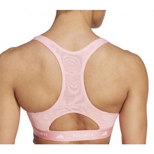 Sujetador Deportivo Adidas Techfit Mid Bra Rosa [2]