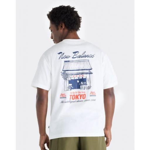 Camiseta New Balance Grab a Bite Tokyo Blanco [1]