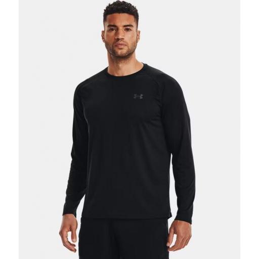 Camiseta Manga Larga Under Armour Tech 2.0 LS Negra [1]