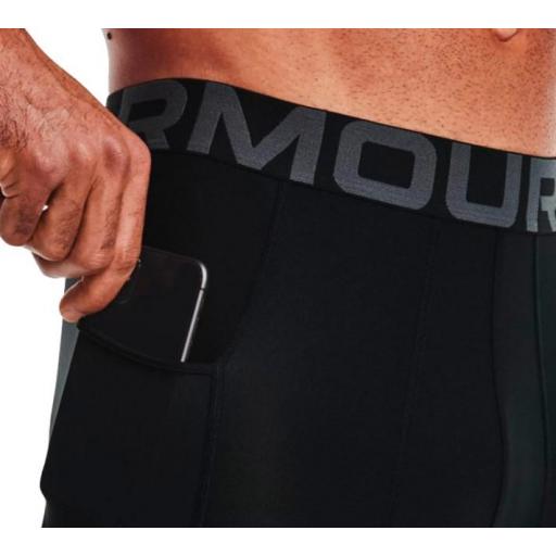 Malla Under Armour HG Armour 3/4 Hombre Negra [1]
