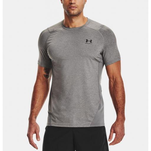 Camiseta Under Armour HG Armour Fitted Gris [0]