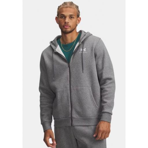 Sudadera Under Armour Essentials Fleece Gris [0]