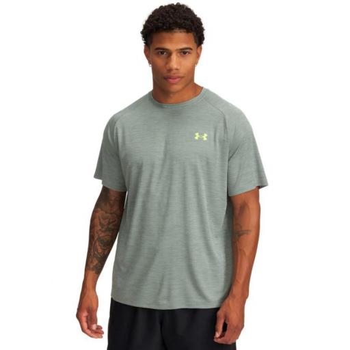 Camiseta Under Armour Tech Textured Verde Silica [0]