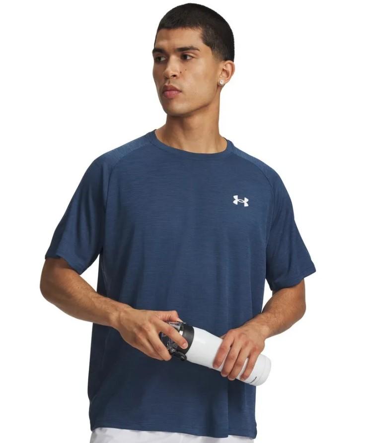 Camiseta Under Armour Tech Textured Azul Oscuro