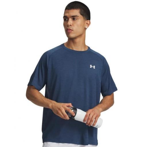 Camiseta Under Armour Tech Textured Azul Oscuro [0]