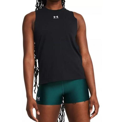 Camiseta Under Armour Rival Muscle Tank Mujer Negro