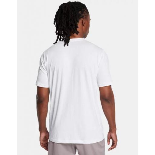 Camiseta Under Armour Sliced Woodmark Blanca [1]