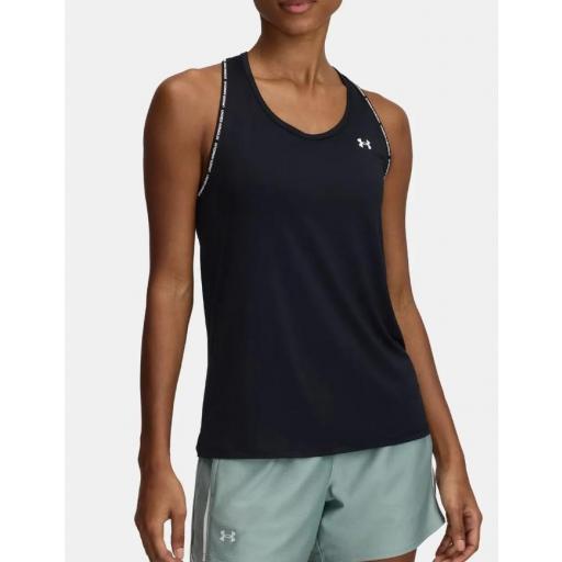 Camiseta Tirantes Under Armour Tech Knockout Negra