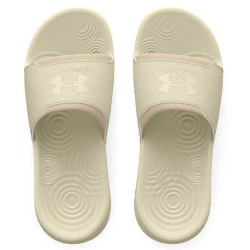 Chanclas Under Armour Ignite Mujer Beige