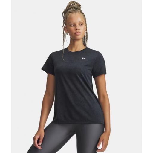 Camiseta Under Armour Tech Pixelate Mujer Negro