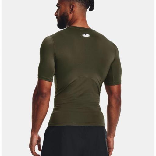 Camiseta Under Armour Heatgear Compresión Verde [2]