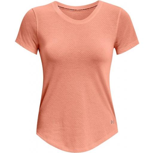 Camiseta Under Armour Streaker Mujer Naranja