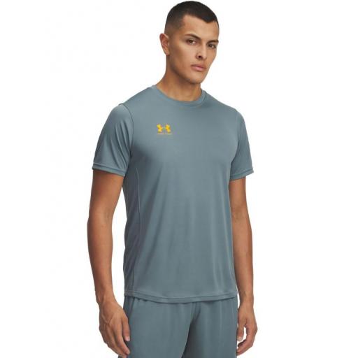 Camiseta Under Armour Challenger Train SS Azul/Naranja