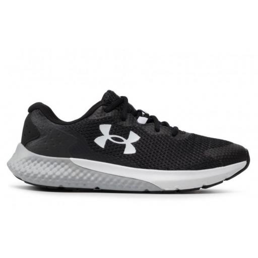 Zapatillas Under Armour UA Charged Rogue 3 Negro/Blanco/Gris  [0]