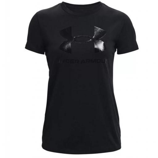 Camiseta Under Armour Live Sportstyle Graphic Mujer Negro [0]