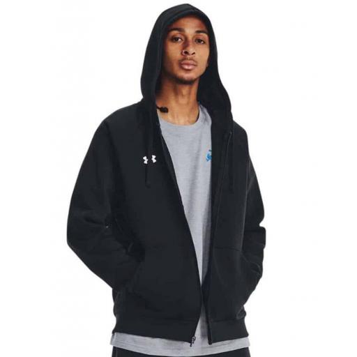 Chaqueta Under Armour Rival Fleece FZ Hoodie Negra [1]