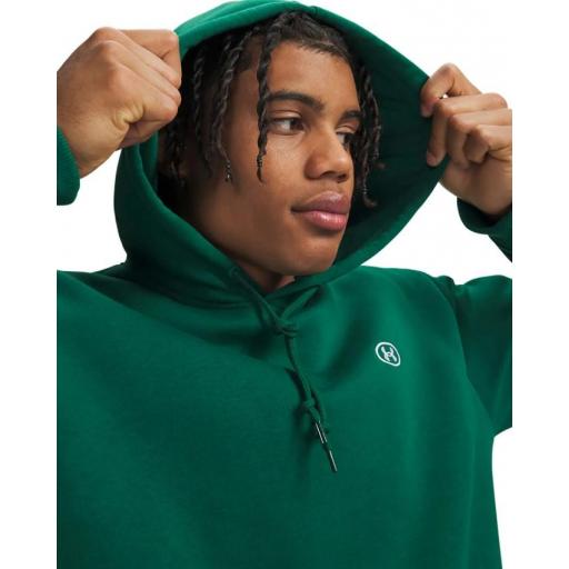 Sudadera Under Armour Rival FLC Hoodie Verde [1]