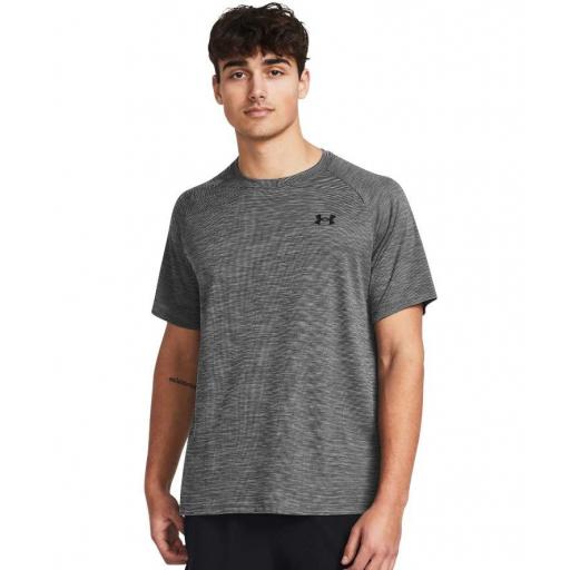 Camiseta Under Armour Tech Textured SS Gris [1]