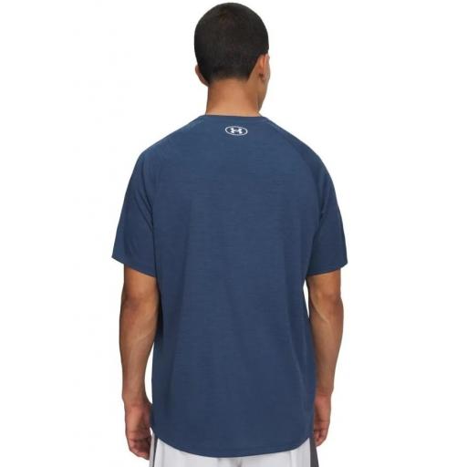 Camiseta Under Armour Tech Textured Azul Oscuro [1]