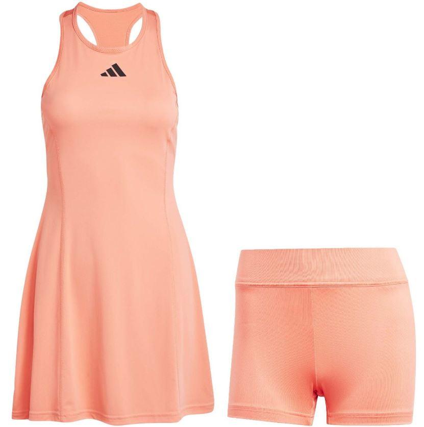 Vestido Adidas Club Dress Naranja Coral