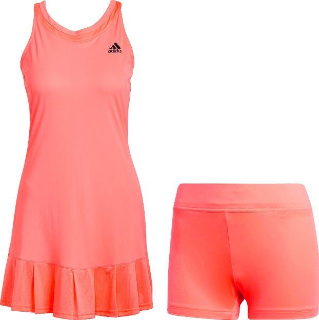 Vestido Adidas Club Tennis Dress Naranja Coral