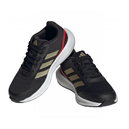 Zapatillas Adidas Runfalcon 3.0 K Negro/Dorado [1]