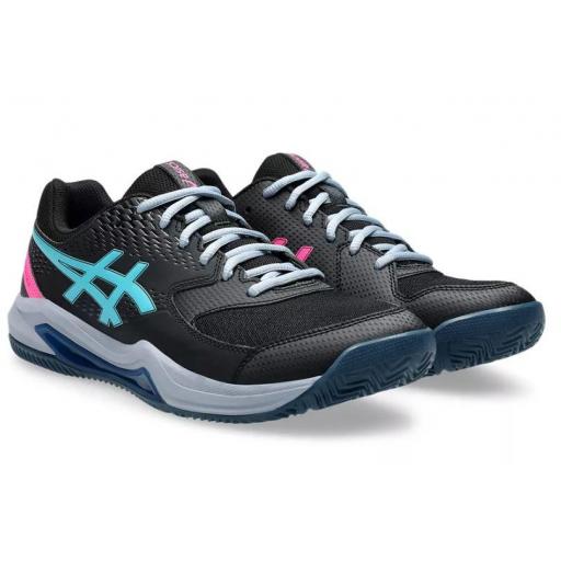 Zapatillas Asics Gel-Dedicate 8 Padel Negro/Azul/Rosa [1]