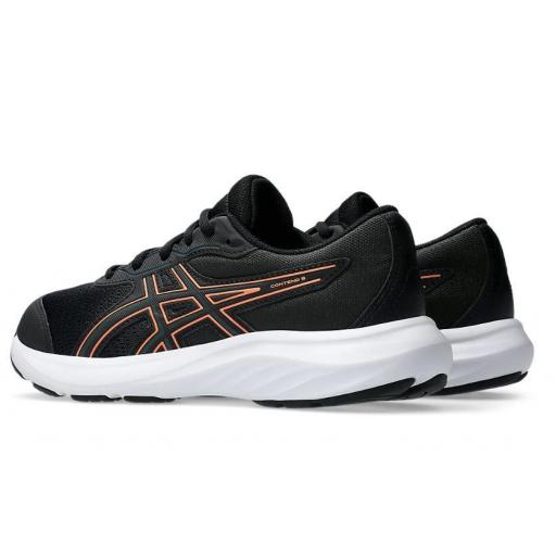 Zapatillas Asics Contend 9 GS Negro/Naranja [2]