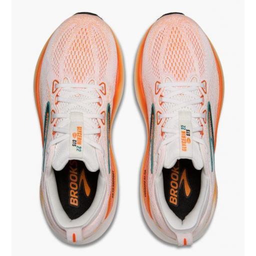 Zapatillas Brooks Glycerin GTS 22 Blanco/Naranja [3]