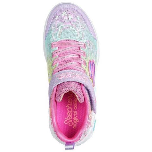 Zapatillas Skechers Luces Princess Wishes Rosa/Azul [2]