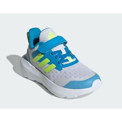 Zapatillas Adidas Fortarun 2.0 EL C Velcro Gris/Azul [1]