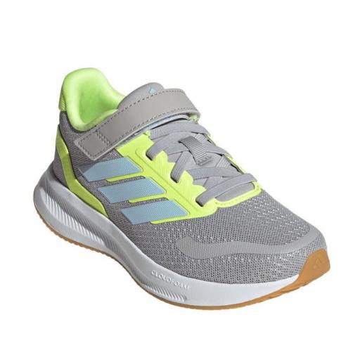 Zapatillas Adidas Runfalcon 5 PS Velcro Gris/Amarillo [1]