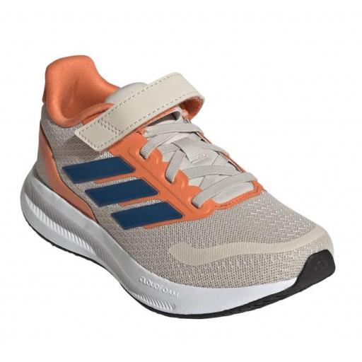 Zapatillas Adidas Runfalcon 5 PS Velcro Marrón/Naranja [1]