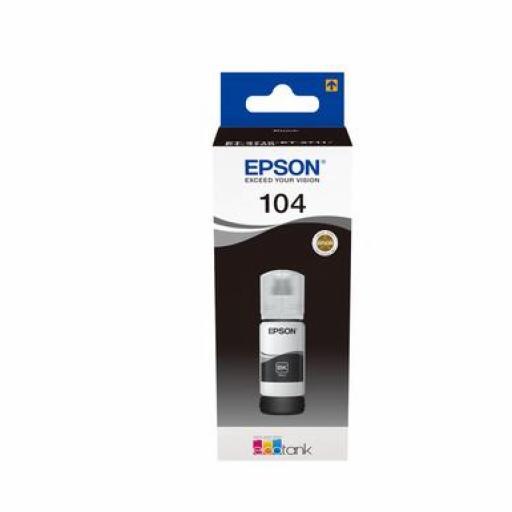 Epson 104 Negro - Botella de Tinta Original C13T00P140 65 ml