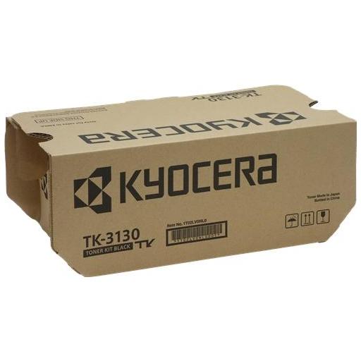 Kyocera TK3130 Negro Cartucho de Toner Original - 1T02LV0NL0 - Rendimiento 25.000 Páginas.