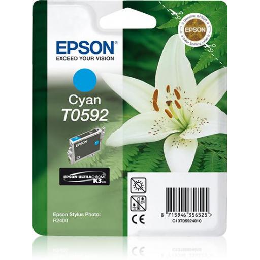 Epson T0592 Cyan Cartucho de Tinta Original - C13T05924010